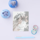 Budget Foto Save the Date Eenvoudig Elegant Flyer (Enkel)