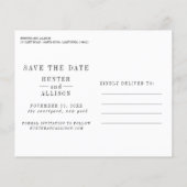 Budget Foto Save the Date Flyer (Achterkant)