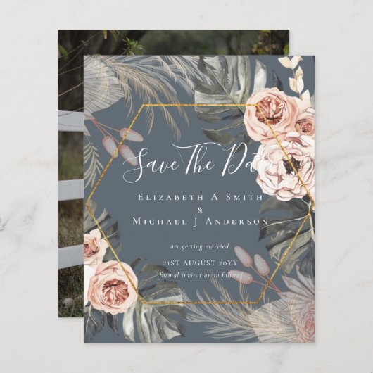 BUDGET Foto Sla Data op PAMPAS Koraal Tropisch (Voorkant / Achterkant)