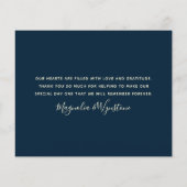 Budget Foto Snowflake Weddenschap Hartelijk dank (Achterkant)