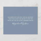 Budget Foto Stusty Blue Weddenschap Hartelijk dank (Achterkant)