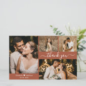 Budget Foto Terracotta Weddenschap Hartelijk dank (Staand voorkant)