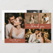 Budget Foto Terracotta Weddenschap Hartelijk dank (Voorkant / Achterkant)