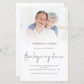 BUDGET Foto Thanksgiving Diner Invite (Voorkant / Achterkant)