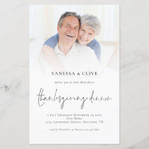 BUDGET Foto Thanksgiving Diner Invite