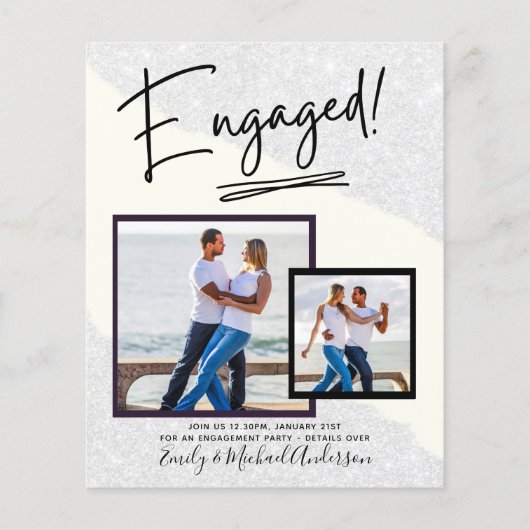 BUDGET FOTO UITNODIGING VERLOVINGSSCRIPT FLYER (Voorkant)