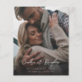 Budget Foto V MOD Chic 8 Save the Date Flyer (Voorkant)