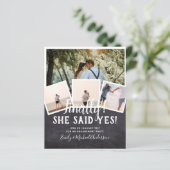 BUDGET FOTO Verloving Huwelijks UITNODIGING Aankon (Staand voorkant)