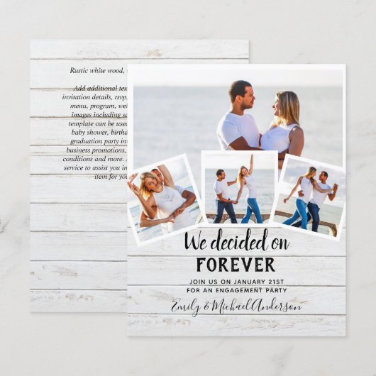 BUDGET FOTO VERLOVING QUOTE INVITEERT - ELKE KLEUR (Voorkant / Achterkant)