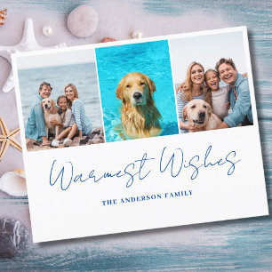Budget foto Warmste wensen Kerstmis Kaart