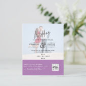 BUDGET FOTO WEDDING QR SCANNING CODE INVITATIONS (Staand voorkant)
