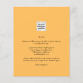 BUDGET FOTO WEDDING QR SCANNING CODE INVITATIONS FLYER (Achterkant)