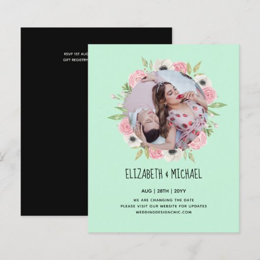 BUDGET FOTO WEDING WIJZIGING VAN DE DATUM (Voorkant / Achterkant)