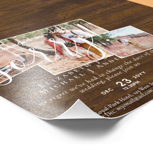 Budget FOTO Wijziging van de plannen Nieuwe datum Foto Afdruk (Hoek)