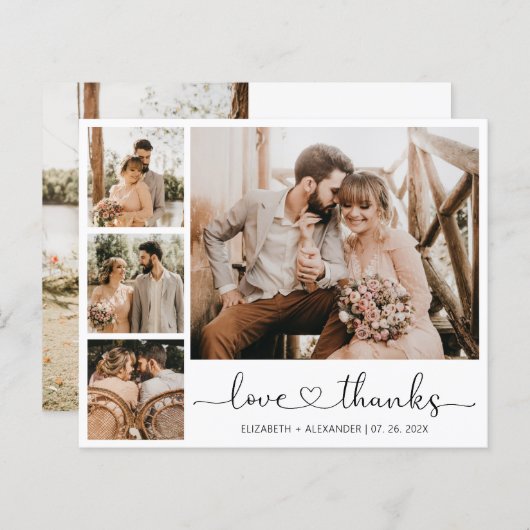 Budget Fotobruiloft Hartelijk dank (Voorkant / Achterkant)