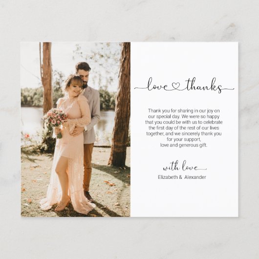 Budget Fotobruiloft Hartelijk dank (Achterkant)