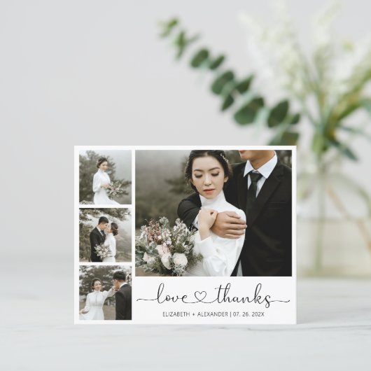 Budget Fotobruiloft Hartelijk dank (Staand voorkant)