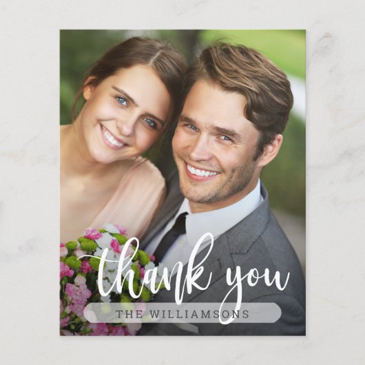 Budget Fotobruiloft Hartelijk dank Flyer (Voorkant)