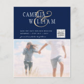 BUDGET Fotobruiloft Uitnodiging Opslagdatum QR-cod (Voorkant)