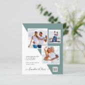 Budget Fotobruiloft Uitnodiging Opslagdatum QR-cod (Staand voorkant)