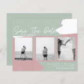 BUDGET Fotocollage Opslagdatum Modern Abstract (Voorkant / Achterkant)