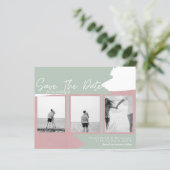 BUDGET Fotocollage Opslagdatum Modern Abstract (Staand voorkant)