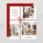 BUDGET Fotocollage Rode doos Lint Kerstmis (Voorkant / Achterkant)