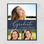 Budget Fotocollage Uitnodiging voor Graduation Par (Voorkant)