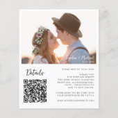 Budget Fotodetails QR Website Weddenschap (Achterkant)