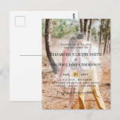 Budget Fotooverlay Wedding-uitnodigingen Briefkaart (Voorkant / Achterkant)