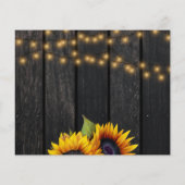 Budget foto's rustige uitnodiging voor de bruiloft (Achterkant)