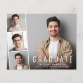 Budget Fotostrip Afstudeerfeest Uitnodiging (Voorkant)