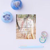 Budget FOTOVERLOOP Huwelijksuitnodiging Flyer (Enkel)