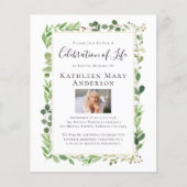 BUDGET Fotoviering van het leven - uitnodiging (Voorkant)