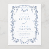 Budget Franse Foto QR Code Bruiloft (Voorkant)