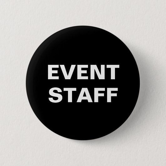 Budget Friendly Event Personeel Ronde Button 5,7 Cm (Voorkant)