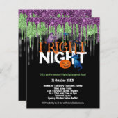 Budget Fright Night Glitter Drip Halloween Party (Voorkant / Achterkant)