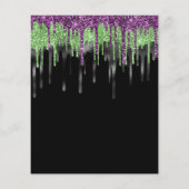 Budget Fright Night Glitter Drip Halloween Party (Achterkant)