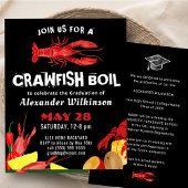BUDGET Fun Crawfish Boil Afstuderen BBQ Uitnodigin Flyer