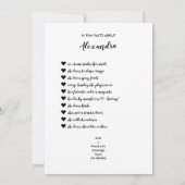 Budget Fun Feit Foto Script Class of Afstuderen Kaart (Achterkant)