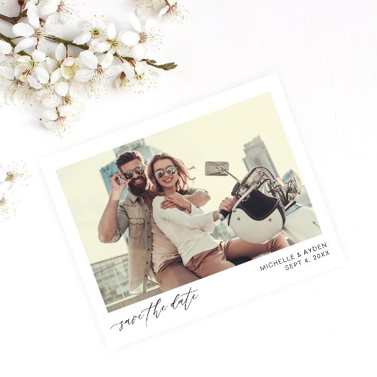 Budget Fun Mod Instant Foto Save the Date Flyer