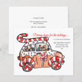 BUDGET Fun Photo Gingerbread Car Holiday Moving (Voorkant / Achterkant)