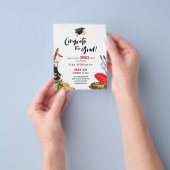 BUDGET Fun Script Diploma-uitreiking BBQ-feest uit Flyer (Hand)