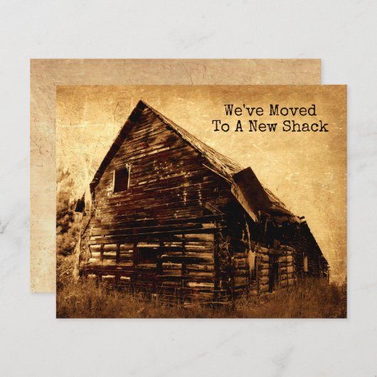 Budget Funding Old Shack Moving New Address Countr (Voorkant / Achterkant)