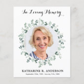 Budget Funérailles Eucalyptus Sympathy Carte de re (Devant)