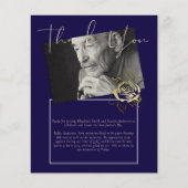 BUDGET Funeral Bedankt voor de foto van Navy Blue  (Voorkant)