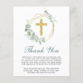 Budget Funeral Cross Eucalyptus Hartelijk dank (Voorkant)