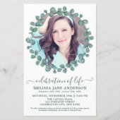 Budget Funeral Greenery Foto Celebration of Life (Voorkant)