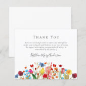 BUDGET Funeral Hartelijk dank | Wilde bloemen (Voorkant / Achterkant)