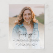 Budget Funeral Memorial Foto: Dank u kaart (Voorkant)